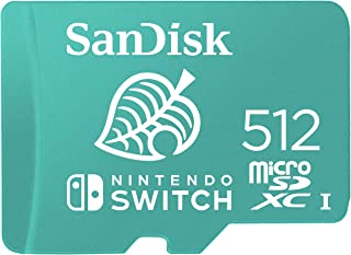 SanDisk 512GB microSDXC UHS-I card for Nintendo - Nintendo licensed Product, Green