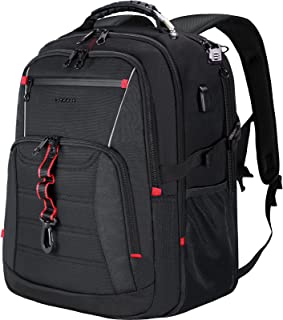 KROSER Travel Laptop Backpack 18.4 Inch XXX Large Computer Backpack Stylish College Backpack with USB Charging Port & RFID Pockets Water-Repellent Rucksack Daypack