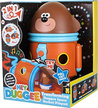 Hey Duggee Transforming Duggee Space Rocket Playset With Figures and Lights and Sounds Including the Space Song. 2 Toys in One! (2175CB)