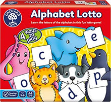 Orchard Toys Alphabet Lotto Game, Learn the Letters of the Alphabet, Fun Memory Game For Children Age 3-6. 4 ways to play! Educational Game Toy