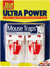 The Big Cheese Ultra Power Mouse Trap (Twin Pack) - Mouse Killer, Mouse Traps for Indoors and Outdoors, White