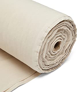 1m Plain Natural Calico Fabric – Unbleached 100% Cotton 145GSM 60” Inch 150cm Wide – Great for Sewing, Quilting, Curtain Linings, Pillowcases & Totes – Easy Fabric by The Metre by Discount Fabrics