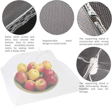 Food Covers, 17 Inch Mesh Pop Up Food Cover, Cake Domes for Outdoors, Screen Tents, Parties Picnics, BBQs, Reusable and Collapsible (6 Pack)