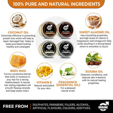 Urbane Men Beard Balm Pack of 4  Premium Beard Kit with Sandalwood, Vanilla, Cedarwood, Unscented Essential Oils  Moisturising Beard Conditioner