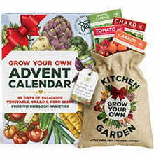 Gardening Gifts Advent Calendar 2022: 25 Premium Vegetable seeds, Salad and Herb Seeds with Hessian Sack to Store seeds, Perfect Christmas Gift for Adults and Kids