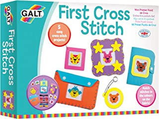 Galt Toys, First Cross Stitch, Embroidery Craft Kit for Children, Ages 6 Years Plus