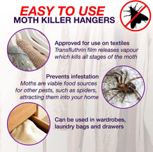 Aviro Moth Repellent for Wardrobes - 6 Moth Killer Hangers with Natural Lavender Scent. Highly Effective Moth Killer for Wardrobes, Drawers and Clothes Storage. Easy to Use Moth Repellent for Clothes