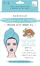 Danielle Creations Quick Dry Turban Hair Towel Infused with Argan Oil, Vegan