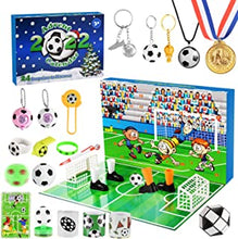 Advent Calendar 2022 for Boys: World Cup Football Gifts for Boys Chrismas Presents with Mini Football, Medal, Whistle, Keychains, Bracelets, Stickers, Christmas Stocking Gifts for Boys Toddler Baby