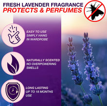 Aviro Moth Repellent for Wardrobes - 6 Moth Killer Hangers with Natural Lavender Scent. Highly Effective Moth Killer for Wardrobes, Drawers and Clothes Storage. Easy to Use Moth Repellent for Clothes