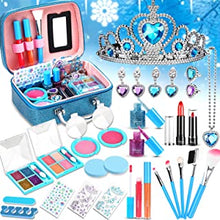 Nabance Kids Makeup Sets for Girls, Makeup for Children, Washable Makeup Toys Set for Girl 4 5 6 7 8 9 10 Year Old, Non-Toxic Real Cosmetic Beauty Set for Kids Play Halloween Christmas Birthday Party