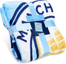 Manchester City FC Fleece Blanket, Man City Gifts for Men