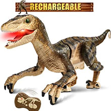 Hot Bee Remote Control Dinosaur Toys for boys, 2.4Ghz RC Walking Robot Dinosaur Toys, Realistic Dinosaur Toys with Led Light and Roaring Sounds for Kids Age 4 5 6 7 8 9 10+ Years Old