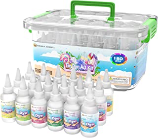 Desire Deluxe Tie Dye Kit – Set of 18 Colours Ink Tie-Dye Kits for Dyeing Fabric, Clothes – Creative Art Craft Games Activity for Kids & Adults (180pc)