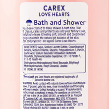 Carex Fun Editions Love Hearts Shower Gel, Cleans, Cares and Protects, Bulk Buy, Pack of 6 x 500 ml