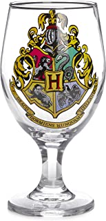 Paladone Harry Potter Hogwarts Crest Colour Change Tumbler Drinking Glass, Multicolor, 9 x 9 x 17 cm