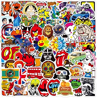 100pcs Brand Stickers, Street Fashion Sticker, Waterproof Vinyl Graffiti Stickers for Water Bottle, Car, Luggage, Skateboard, Guitar, Trendy Stickers for Teens