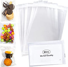 Self Seal Clear Cellophane Bags Pack of 100 (5 x 7 Inches) Food Safe Cookies Bags, Small Cellophane Bags for Cookies, Sweets, Gifts, Jewellery, cards for Christmas, Halloween, Birthday