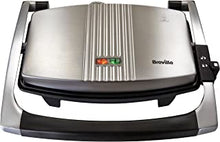 Breville Sandwich/Panini Press & Toastie Maker | 3-Slice | Non-stick-coated aluminium plates | Stainless Steel [VST025]