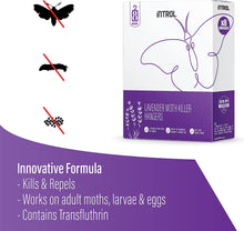 INTROL Lavender Moth Killer Hangers - Large 8 pack - Moth Wardrobe Repellent - Kills Moths Larvae and Eggs - Made in UK