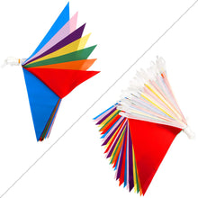 Premium Reusable Bunting Banner - Bunting Outdoor Waterproof - As Seen on TV - Polyester Fabric Bunting - Outdoor Party Decorations, Garden Bunting,Festival/Birthday Decoration (46ft,42 Large Flags)