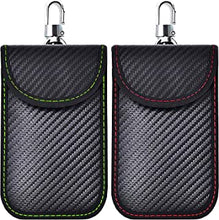 Faraday Pouch for Car Keys, 2 Pack Car Key Signal Blocker Pouch Faraday Bag Rfid Key Pouch Key Fob Protection Pouch for Keyless Car