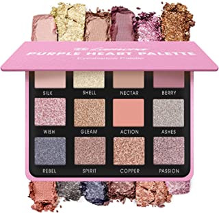 Rose Nude Pink Eyeshadow Palette - Shimmer Matte Eye Shadow Pallet With 12 Highly Pigmented Colours For Professional Everyday Make Up Looks - Travel Size Makeup Palette With Mirror