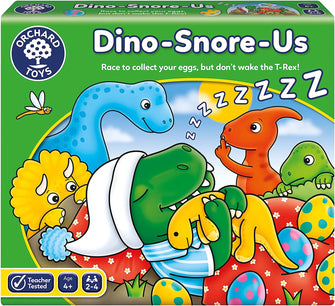 Orchard Toys Dino-Snore-Us Game, A fun Dinosaur Themed Board Game for ages 4+, Encourages Number and Counting Skills for Kids