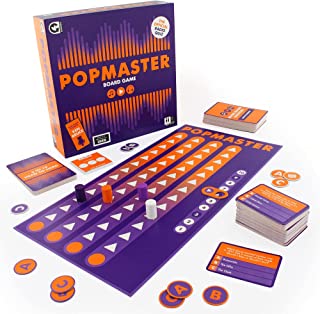 Ginger Fox Official PopMaster Board Game - Based On The Weekday BBC Radio 2 Quiz - Includes The Iconic 3-in-10 Question Round With The REAL Ken Bruce