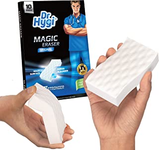 10 x Magic Erasers by Dr.Hygi™ | Heavy Duty, Chemical-free Magic Sponges For Cleaning | Magic Eraser Sponge for Mark & Stain Remover