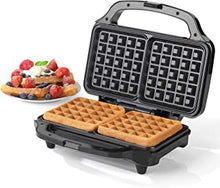 Salter® EK2249 Deep Fill Waffle Maker Iron with XL Non-Stick Cooking Plates, 900 W, Auto Temperature Control, Cool Touch Handle, Locking Latch, Power On/Ready Indicator Lights, Sweet & Savoury Treats