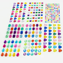 Gem Stickers 8 Self Adhesive Jewel for Crafts Sparkly Flatback Rhinestone Stickers Crystal Sticker for Kids DIY