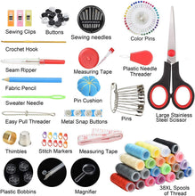 Sewing Kit,184 Pcs Premium Large Sewing Supplies with PU Case,38 XL Thread Spools,Scissors,Thimble,Threader,Needle,Suitable for Traveller,Adults,Kids,Beginner,Emergency,DIY and Home Button Repair Kit