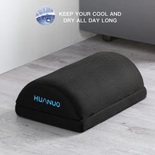 HUANUO Footrest, Under Desk Foot Rest, Foot Stool with 2 Optional Covers, Ergonomic Foot Rest for Office, Home, Travel