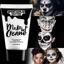 Spooktacular Creations Halloween Face And Body Paint White 1 Oz, Water Based Cream White Face Paint for SFX Cosplay Costumes Festivals Makeup