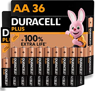 Duracell Plus AA Alkaline Batteries [Pack of 36], 1,5V LR6 MN1500 [Amazon exclusive]