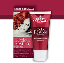 Scott Cornwall Colour Restore Deep Red Temporary Toner Dye, Hair Toner Create Rich Vibrant Red to Mahogany Vintage Tones