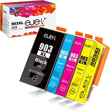 ejet 903XL High Yield Ink Cartridges Replacement for HP 903 XL Multipack Compatible for Officejet Pro 6950 6970 6760 All-in-one Inkjet Printer (Black Cyan Magenta Yellow, 4-Pack)