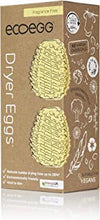 ecoegg Dryer Egg | Reduces Drying Time | Tumble Dryer Balls replacement | Softens Clothes | Hypoallergenic | Fragrance Free | 2 Eggs