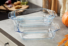 Pyrex 8023510 Set of 3 Borosilicate Glass Oven Plates  Extreme Resistance  Made in France