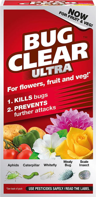 Bug Clear Ultra for Flowering Plants,Liquid Concentrate Insecticide and Acaricide, 200 ml