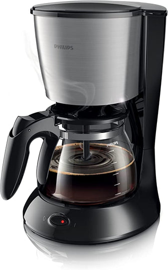 Philips HD7462/20 Coffee Maker, Glass Jug, 1.2L Capacity, 1000 W, Black, Metal