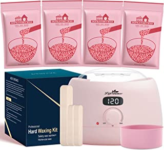 Lifestance Waxing Kit for Women Digital Waxing Kits Professional Full Kit with 31 Wax Accessories 400g Wax Beads for Whole Body Brazilian Armpit Bikini Hair Removal