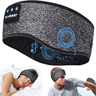 Sleep Headphones Bluetooth Headband Headphones, LC-dolida Wireless Workout Running Earphones Sleepband with Volume Control, Cool Tech Gadgets Gift for Men Women Games Yoga Relaxation