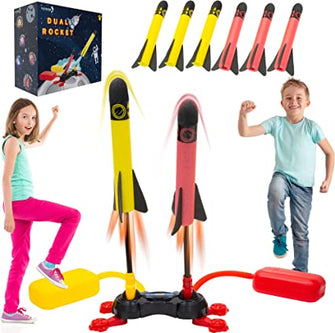 TANNESS Rocket Toy Launcher with Twin Rocket | Kids Toys Rocket Toys for 6 Year Old Boy | Outdoor Toys Kids Gifts | Boys Toys Gaming Accessories Christmas Toys