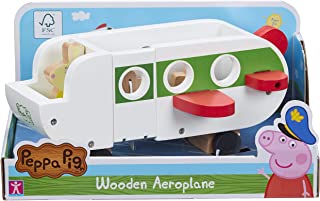 Peppa Pig Wooden Aeroplane, push along vehicle, imaginative play, preschool toys, fsc certified, sustainable toys, gift for 2-5 years old