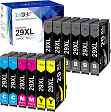 LxTek Compatible Ink Cartridge Replacement for Epson 29XL for Epson Expression Home XP-245 XP-235 XP-342 XP-442 XP-335 XP-432 XP-435 XP-332 XP-345 XP-445 (6 Black 2 Cyan 2 Magenta 2 Yellow,12-Pack)