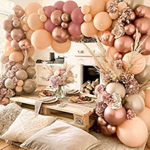 AFKAR Balloon Arch Kit, 171 Pieces Balloon Arch, Retro Apricot Garland Kit with Pump, Balloons for Girls, Boys, Baby Shower Decorations, Parties, Bridal, Engagement, Wedding, Birthday, Anniversary