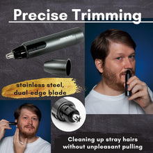 URBANER Waterproof Ear and Nose Hair Electric Trimmer for Men, Cordless, Washable, Battery Operated Hair Clipper Portable, Small and Safe Grooming Tool, Lightweight, MB-041