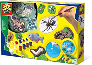 SES Creative 01153 Children's Scary Animals Glow in The Dark Casting and Painting Set